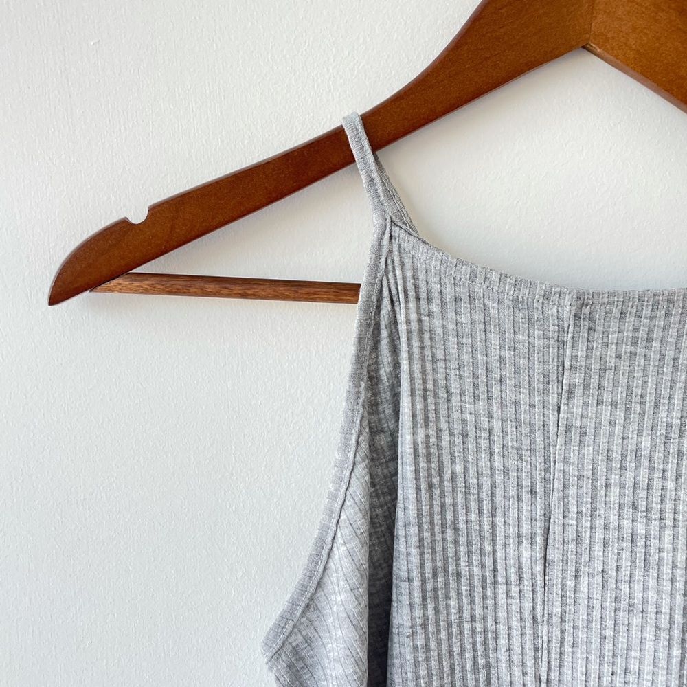 Bershka, size XS, grey halter swing dress